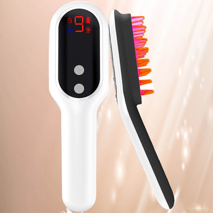Electric Head Massager Therapy Hair Growth Comb Blue Red Light Scalp Massage Brush