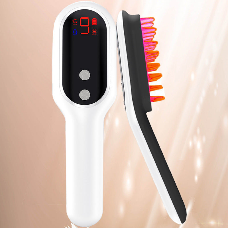 Electric Head Massager Therapy Hair Growth Comb Blue Red Light Scalp Massage Brush