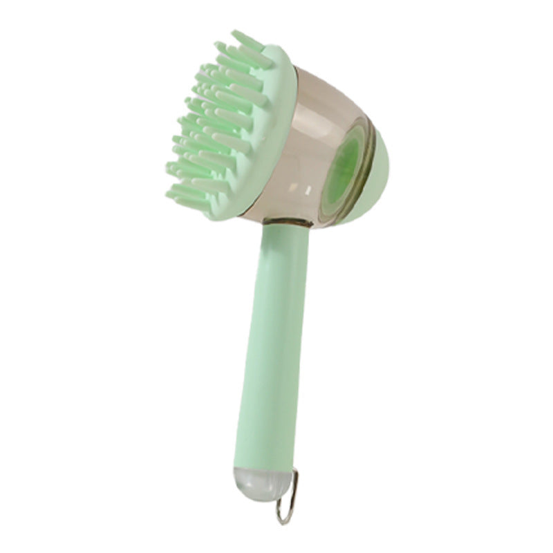 Sheila Merchandise 3 in 1 bath brush for dogs and cats all-in-one pet grooming brush in green