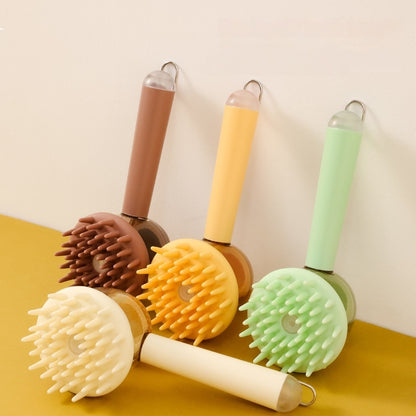 Sheila Merchandise 3 in 1 bath brush for dogs and cats featuring an all-in-one pet grooming brush in multiple colors