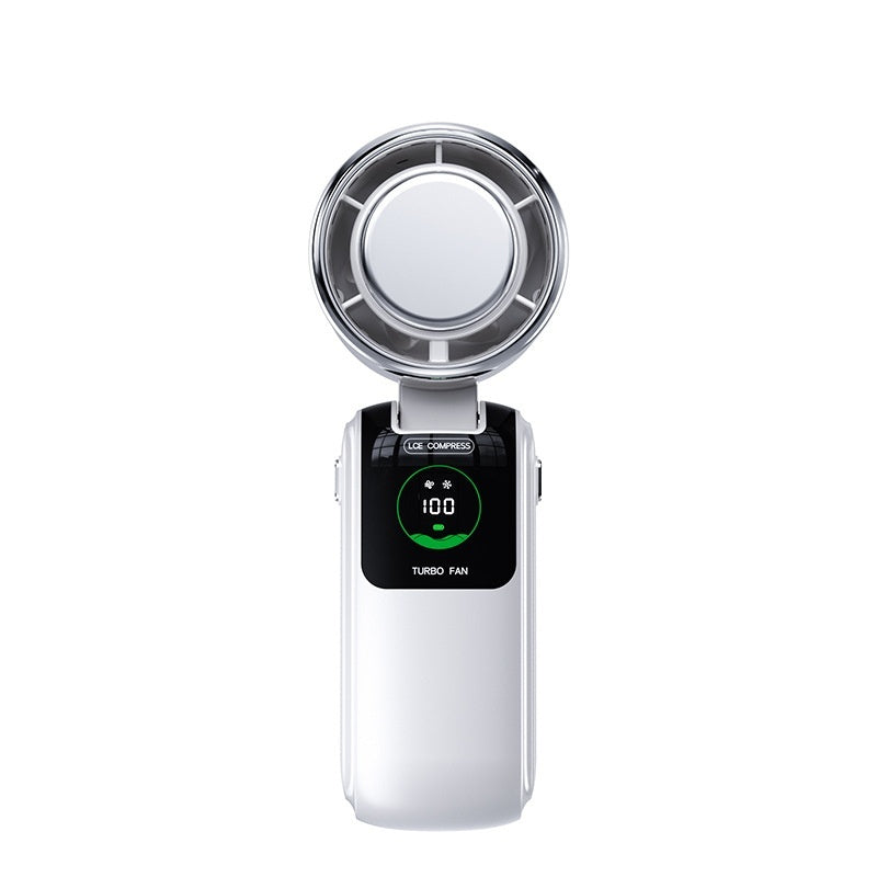 Arctic Breeze rechargeable mini fan high-speed semiconductor cooling fan with digital display by Sheila Merchandise