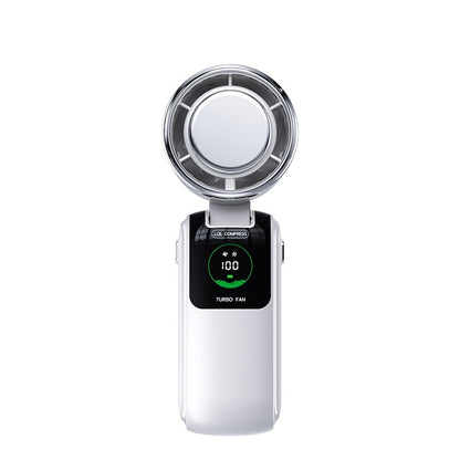 Arctic Breeze rechargeable mini fan high-speed semiconductor cooling fan with digital display by Sheila Merchandise
