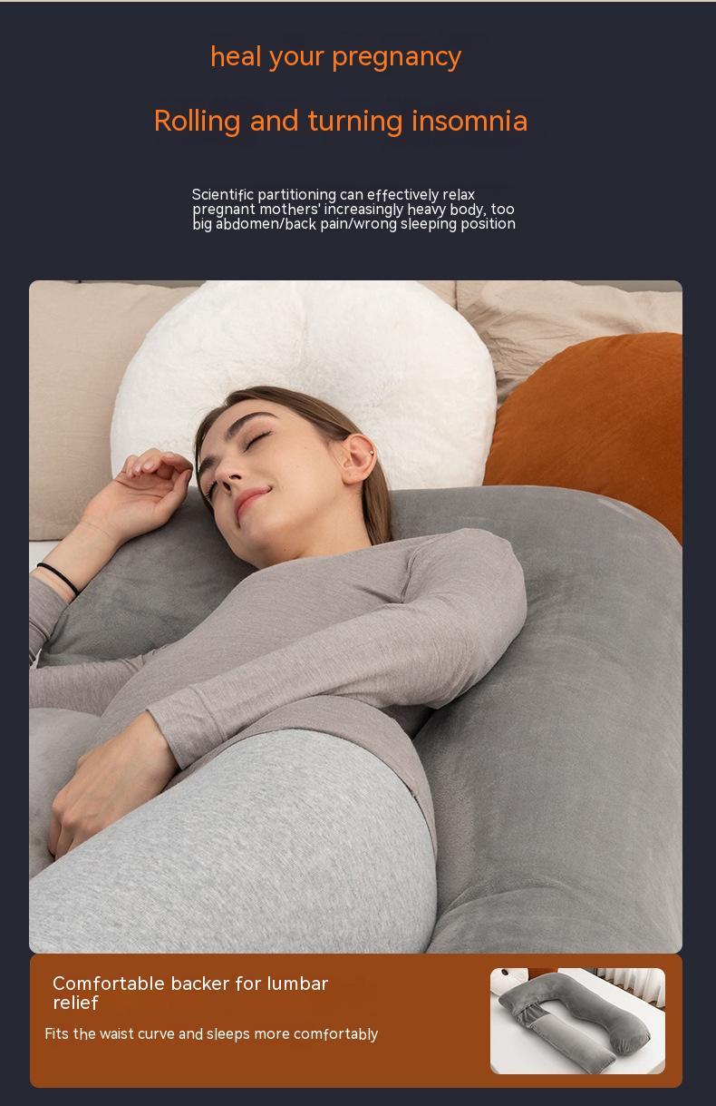 Pregnancy Pillow Detachable Multifunctional Siesta Pillow Cushion Lumbar Pillow Belly Support Pillow