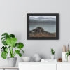 Beautiful landscape poster featuring serene mountains and lake, perfect for home decor