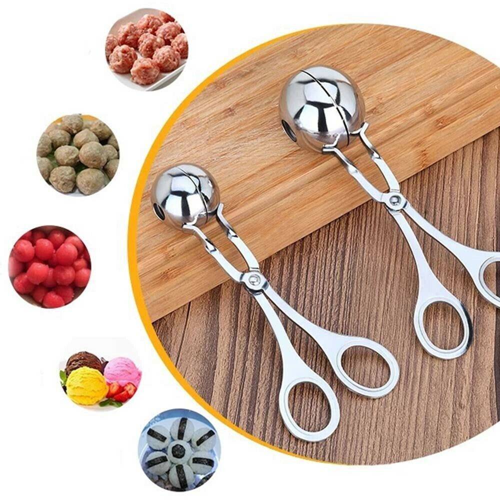 Stainless Steel Non-Stick Meatball Maker by Sheila Merchandise, the best meatball maker spoon for home cooks