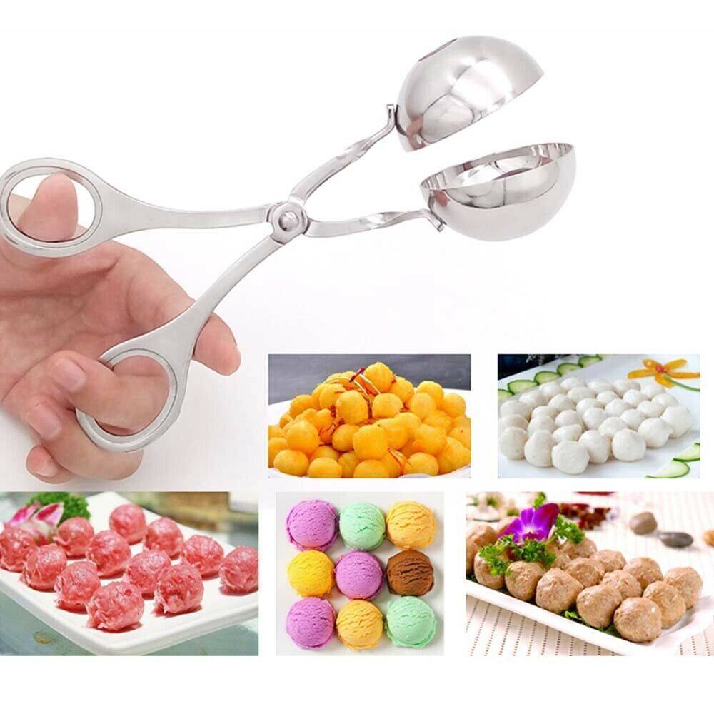 Stainless Steel Non-Stick Meatball Maker Spoon for home cooks making meatballs and other round treats