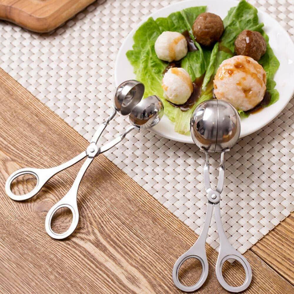 Stainless Steel Non-Stick Meatball Maker with Spoons, best meatball maker spoon for home cooks