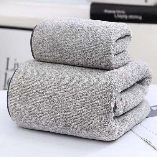 Thick Bamboo Charcoal Fiber Coral Fleece Towels