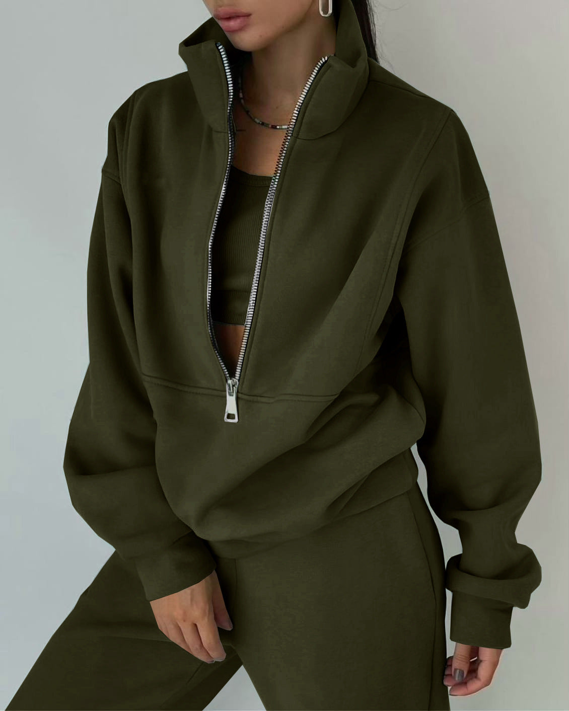 Sportswear Long Sleeve Sweatshirt And Trousers For Spring Fall Women's Clothing