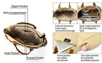 Sheila Merchandise retro multi pocket shoulder bag for women with zipper, inner, front, and side pockets