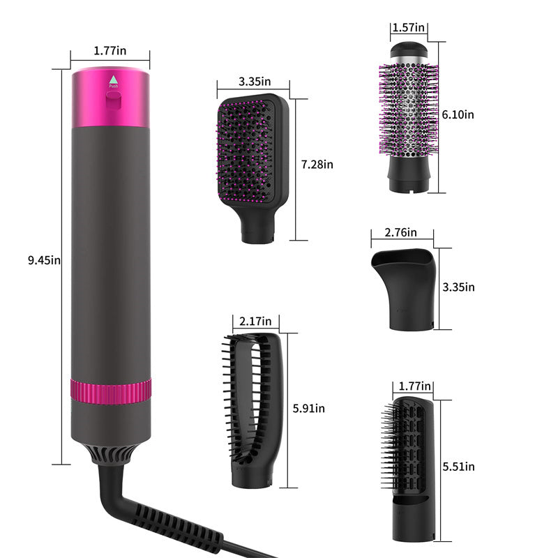 Introducing our Professional 5-in-1 Hair Dryer and Straightening Brush.