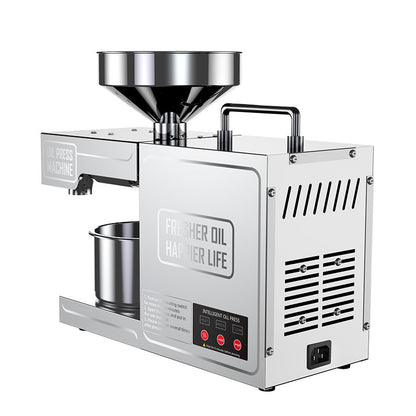 Cold-pressed oils machine for extracting fresh oil from nuts and seeds efficiently