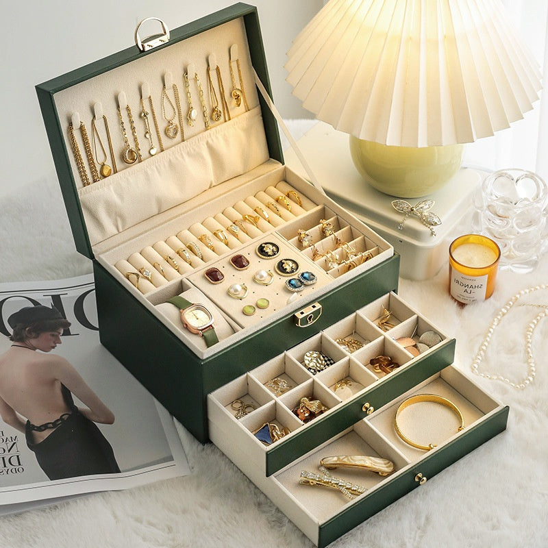 Exquisite Luxury Jewelry Box – Perfect for Gold, Necklaces, Earrings & Hand Jewelry