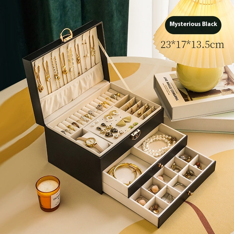 Exquisite Luxury Jewelry Box – Perfect for Gold, Necklaces, Earrings & Hand Jewelry