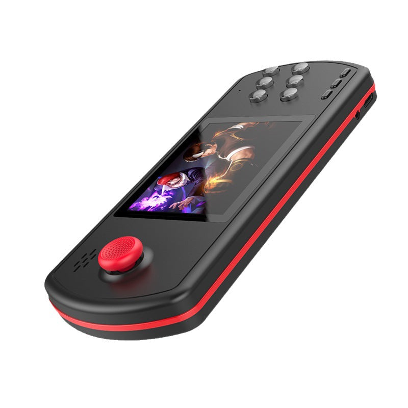 Portable 16-bit Gaming Console with Horizontal Display and High-Performance 3D Joystick.