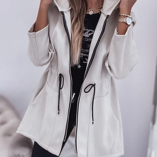 Women's Fall Winter Fashion Casual Hooded Coat