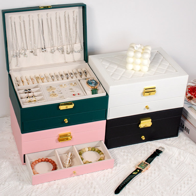 Exquisite Luxury Jewelry Box – Perfect for Gold, Necklaces, Earrings & Hand Jewelry