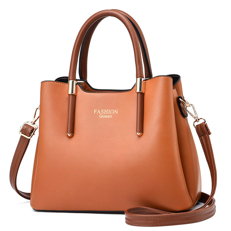 Popular big bag from Sheila Merchandise styled as a stylish red handbag with long strap