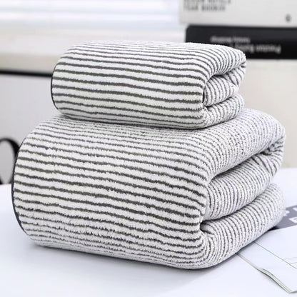 Thick Bamboo Charcoal Fiber Coral Fleece Towels