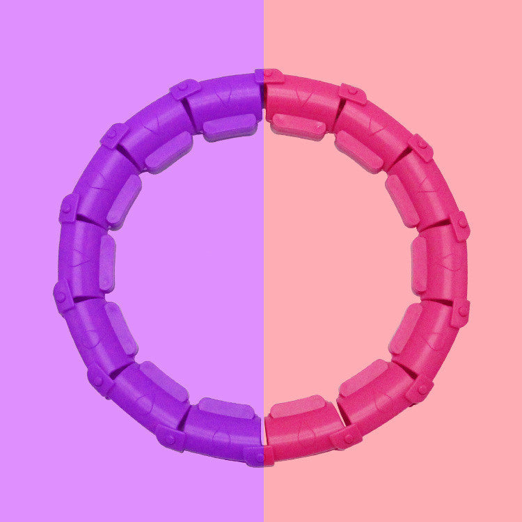Adjustable Fitness Ring in Purple and Pink colors, perfect fitness hoop for toning waist effectively
