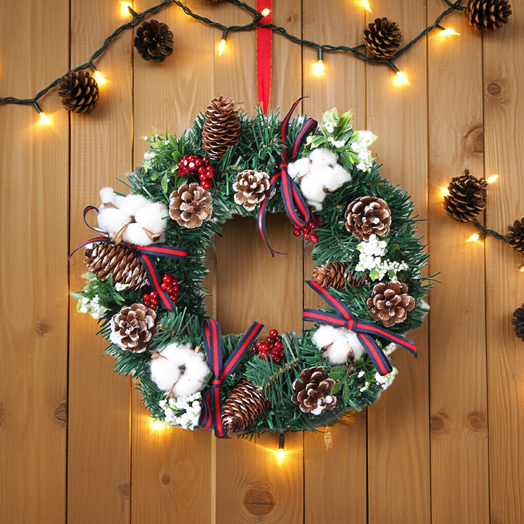 30cm 40cm Christmas Wreath Ornaments Christmas Wreath