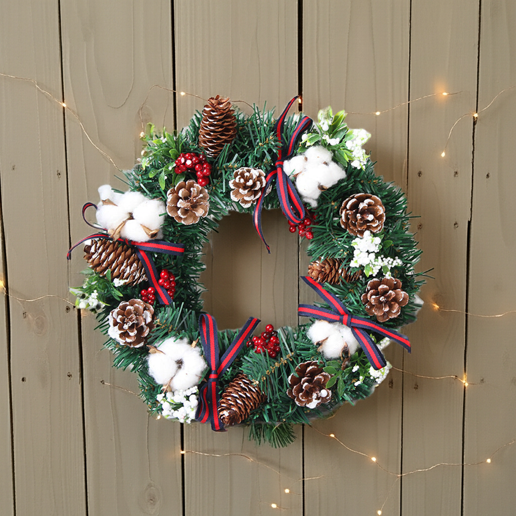 30cm 40cm Christmas Wreath Ornaments Christmas Wreath