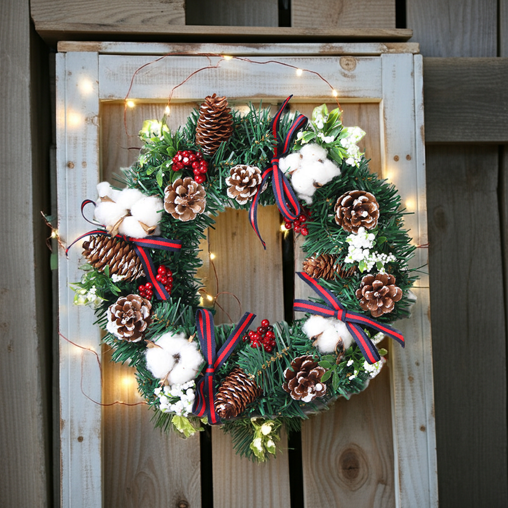 30cm 40cm Christmas Wreath Ornaments Christmas Wreath