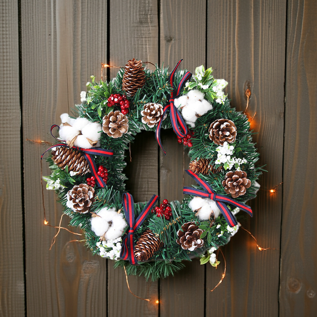 30cm 40cm Christmas Wreath Ornaments Christmas Wreath