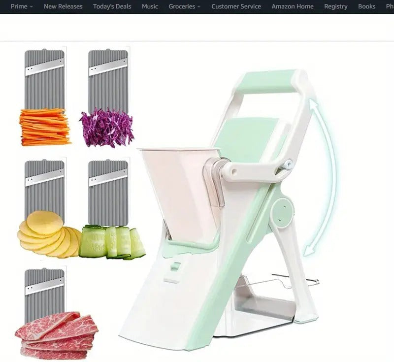 Sheila Merchandise multifunctional vegetable slicer with multiple blades for easy slicing and food prep