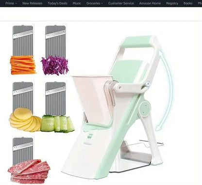 Sheila Merchandise multifunctional vegetable slicer with multiple blades for easy slicing and food prep