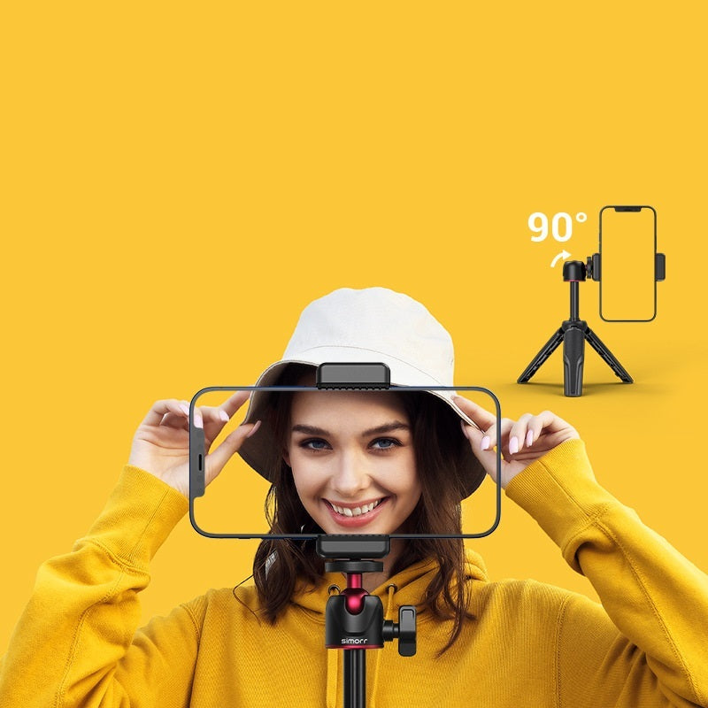Sheila Merchandise portable desktop extension mobile phone tripod for vlogging with adjustable 90 degree phone holder