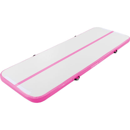 Sheila Merchandise inflatable gymnastics air mat set in pink and white for training and practice