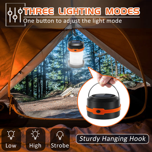 Wanjo camping light features adjustable modes and sturdy hanging hook for outdoor camping use