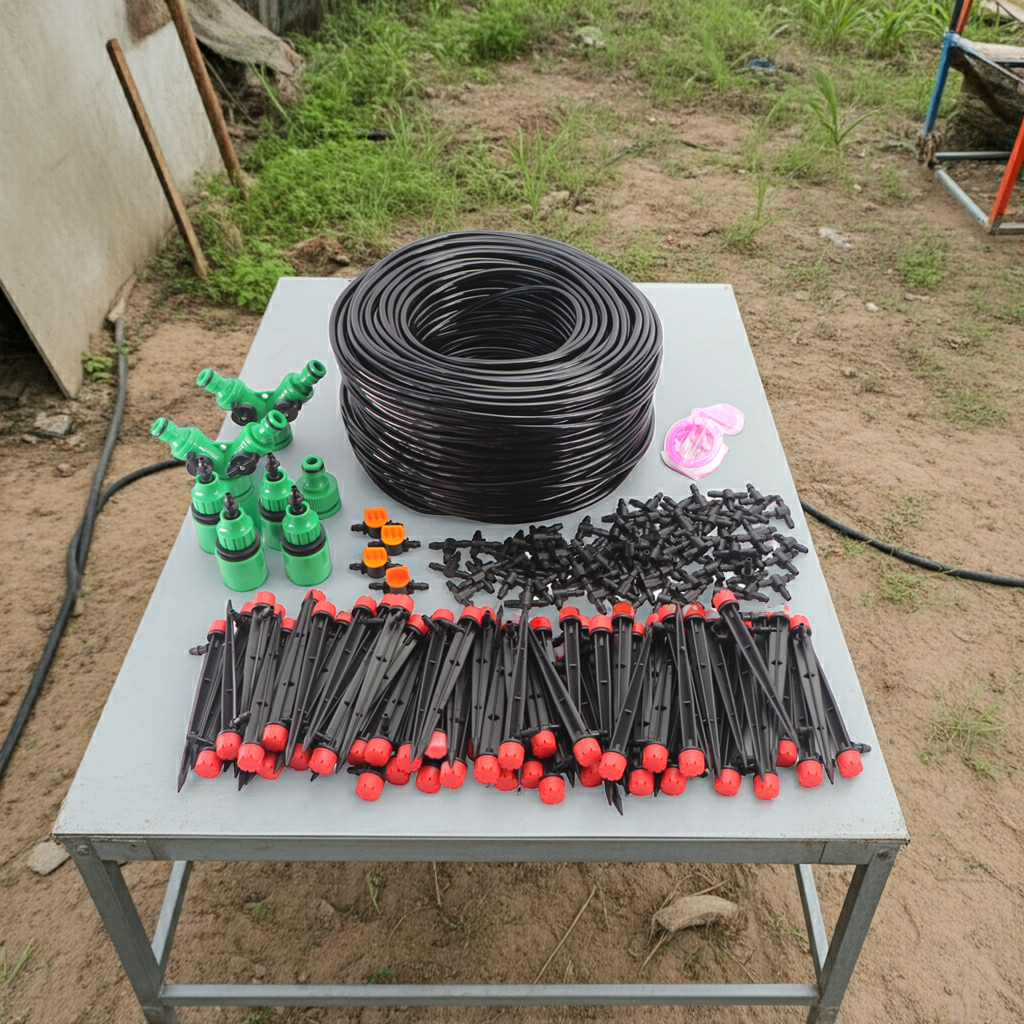 50M Automatic Garden Irrigation System Kit with Timer for Effortless Watering